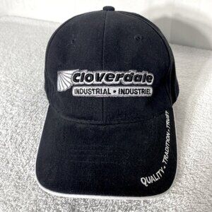 Cloverdale Industrial Black Embroidered Hat Cap
